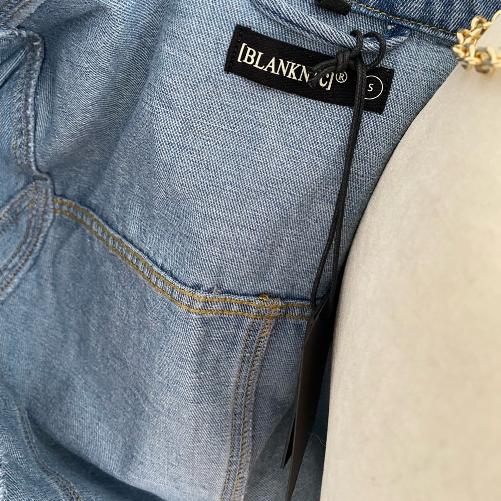 BLANK NYC WOMEN’S DENIM METALLIC OCATED JACKET SIZE S - Picture 10 of 14